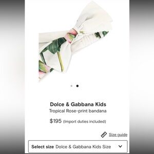 DOLCE & GABBANA Tropical Rose Headband